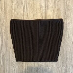 Brown sculpt knit tube top size xs